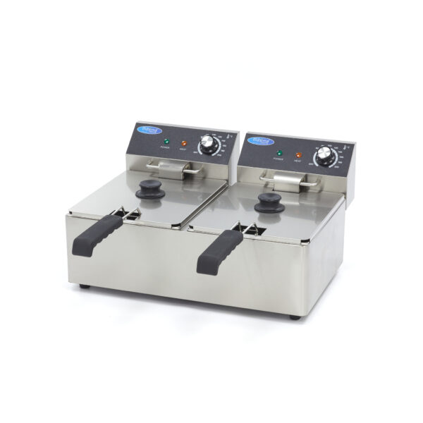 Friteuza electrica profesionala 6+6 litri fara robinet