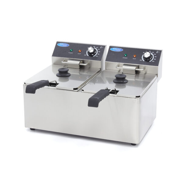 Friteuza electrica profesionala 8+8 litri fara robinet