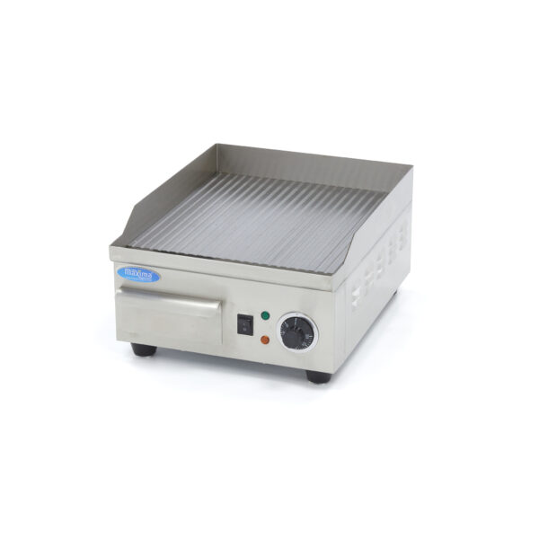 Gratar electric striat otel inoxidabil 356x385 mm