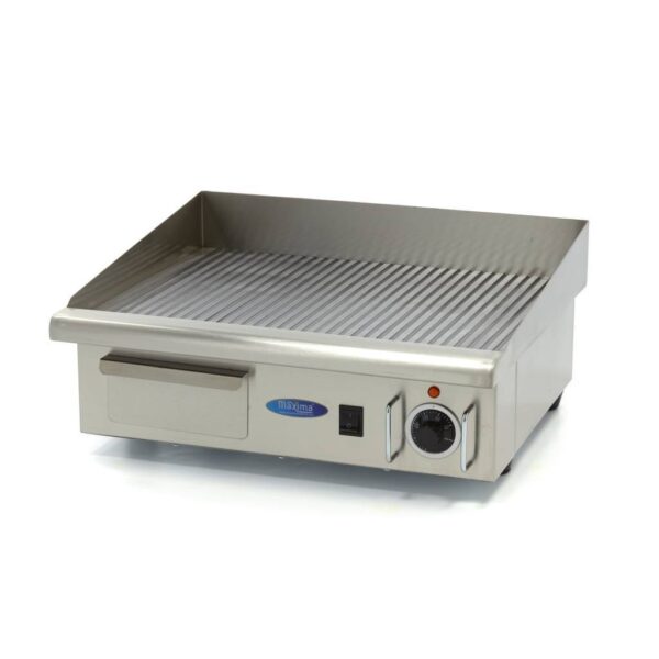 Gratar electric profesional striat otel inoxidabil 550x365 mm | 230V